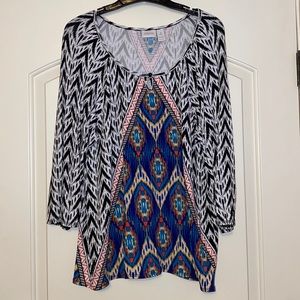 Chico’s Multi Print Top